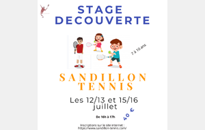 Stage découverte (Inscrivez votre enfant)